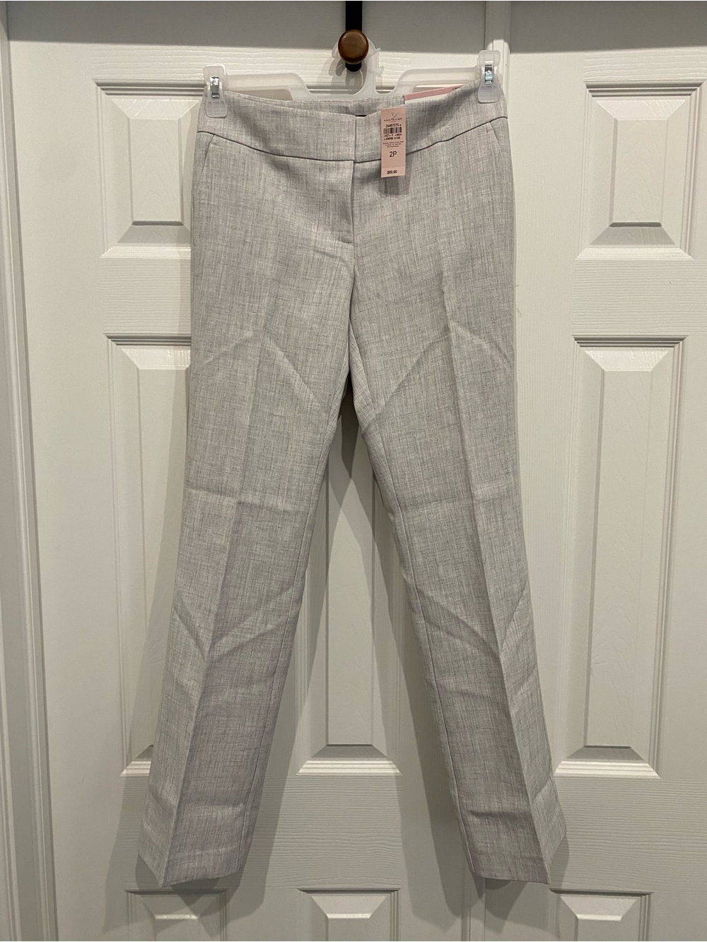 New! Women’s Ann Taylor 2p curvy trouser light gray